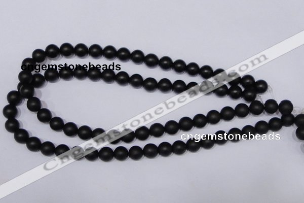 CBS03 15.5 inches 8mm round black stone beads wholesale