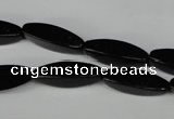 CBS213 15.5 inches 6*22mm tetrahedron blackstone beads wholesale