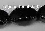 CBS222 15.5 inches 19*30mm nuggets blackstone beads wholesale