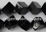 CBS225 15.5 inches 12*12mm cube blackstone beads wholesale