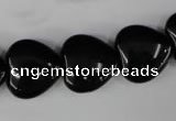 CBS233 15.5 inches 16*16mm heart blackstone beads wholesale