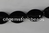 CBS250 15.5 inches 13*18mm oval blackstone beads wholesale