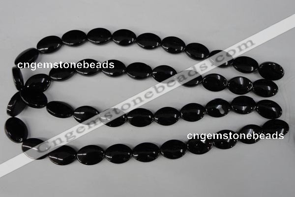 CBS250 15.5 inches 13*18mm oval blackstone beads wholesale