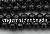 CBS500 15.5 inches 6mm round A grade black spinel beads