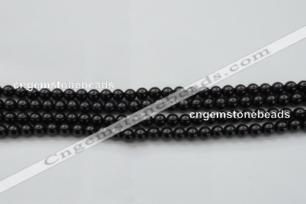 CBS500 15.5 inches 6mm round A grade black spinel beads