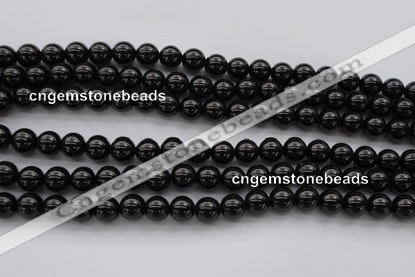 CBS501 15.5 inches 8mm round A grade black spinel beads