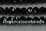 CBS528 15.5 inches 2.5*4mm lantern-shaped natural black spinel beads