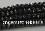 CBS532 15.5 inches 3*5mm faceted rondelle black spinel beads