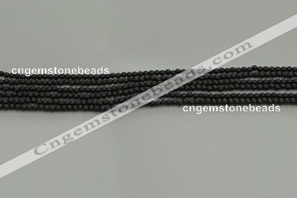 CBS538 15.5 inches 2mm round black spinel beads wholesale