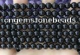 CBS541 15.5 inches 6mm round black spinel gemstone beads