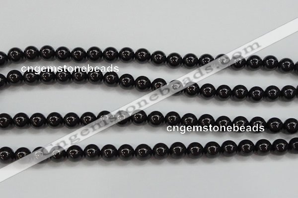 CBS552 15.5 inches 8mm round AA grade black spinel beads