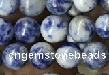 CBS601 15.5 inches 6mm round blue spot stone beads wholesale
