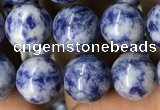 CBS603 15.5 inches 10mm round blue spot stone beads wholesale