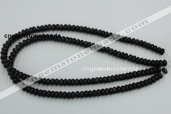 CBT04 16 inches 4*8mm rondelle natural biotite beads wholesale