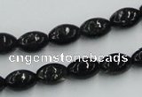 CBT05 16 inches 8*12mm rice natural biotite beads wholesale