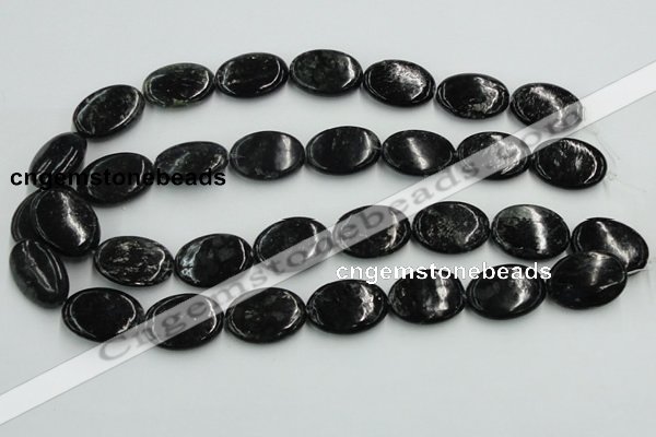 CBT10 16 inches 18*25mm oval natural biotite beads wholesale