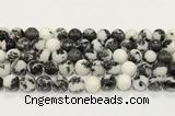 CBW175 15.5 inches 14mm round black & white jasper gemstone beads wholesale