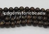 CBZ100 15.5 inches 4mm round bronzite gemstone beads