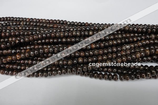 CBZ201 15.5 inches 3*6mm rondelle bronzite gemstone beads