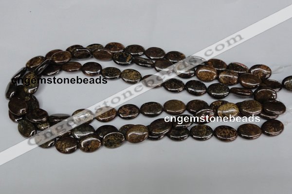 CBZ218 15.5 inches 12*16mm oval bronzite gemstone beads