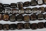 CBZ224 15.5 inches 8*8mm square bronzite gemstone beads