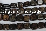 CBZ224 15.5 inches 8*8mm square bronzite gemstone beads