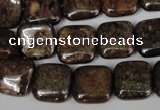 CBZ227 15.5 inches 14*14mm square bronzite gemstone beads