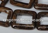 CBZ250 15.5 inches 25*30mm rectangle bronzite gemstone beads