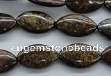 CBZ305 15.5 inches 12*20mm marquise bronzite gemstone beads wholesale