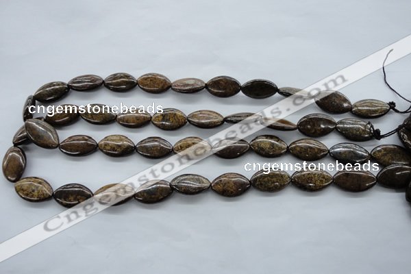 CBZ305 15.5 inches 12*20mm marquise bronzite gemstone beads wholesale