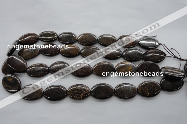 CBZ307 15.5 inches 18*25mm oval bronzite gemstone beads wholesale