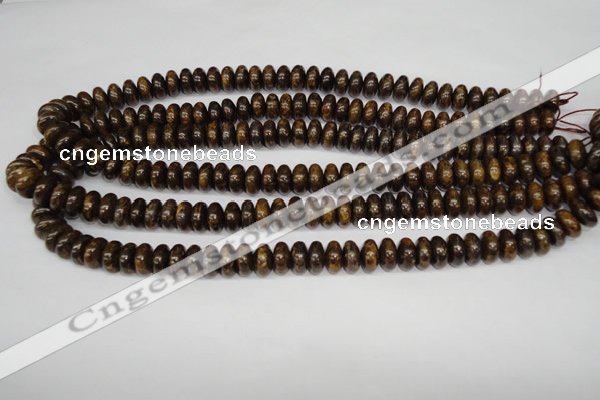 CBZ401 15.5 inches 6*10mm rondelle bronzite gemstone beads