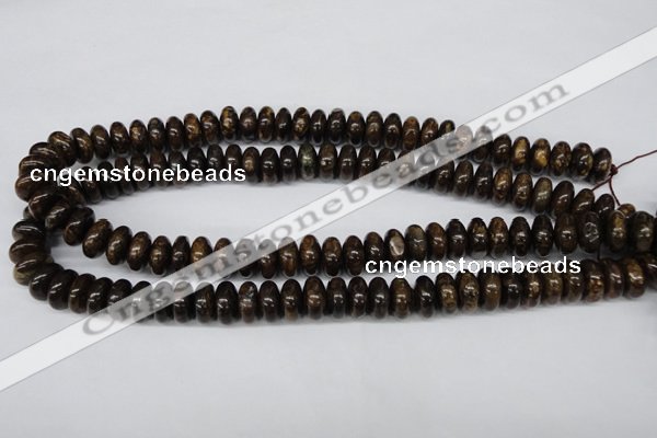 CBZ402 15.5 inches 6*12mm rondelle bronzite gemstone beads