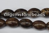 CBZ407 15.5 inches 10*14mm rice bronzite gemstone beads