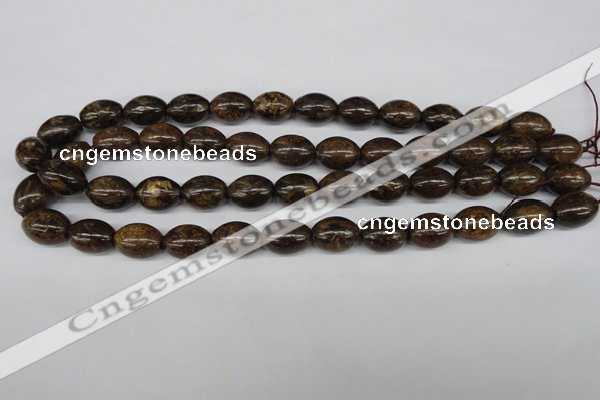 CBZ407 15.5 inches 10*14mm rice bronzite gemstone beads