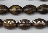 CBZ408 15.5 inches 12*16mm rice bronzite gemstone beads