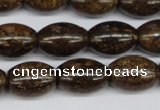 CBZ409 15.5 inches 13*18mm rice bronzite gemstone beads