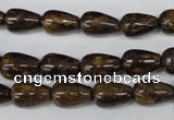 CBZ411 15.5 inches 8*12mm teardrop bronzite gemstone beads