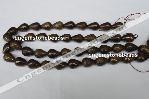 CBZ414 15.5 inches 13*18mm teardrop bronzite gemstone beads