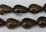 CBZ415 15.5 inches 15*20mm teardrop bronzite gemstone beads