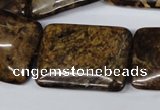 CBZ424 15.5 inches 22*30mm rectangle bronzite gemstone beads