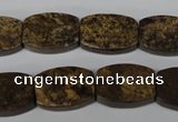 CBZ428 15.5 inches 13*18mm flat drum bronzite gemstone beads