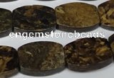 CBZ429 15.5 inches 15*20mm flat drum bronzite gemstone beads