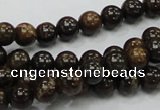 CBZ50 15.5 inches 8mm round bronzite gemstone beads wholesale