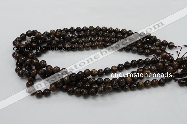 CBZ50 15.5 inches 8mm round bronzite gemstone beads wholesale