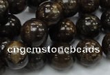 CBZ52 15.5 inches 12mm round bronzite gemstone beads wholesale