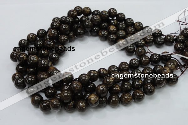 CBZ52 15.5 inches 12mm round bronzite gemstone beads wholesale