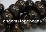 CBZ55 15.5 inches 10*15mm rondelle bronzite gemstone beads wholesale