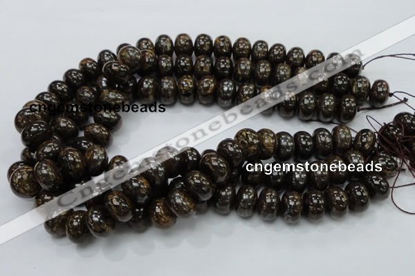 CBZ55 15.5 inches 10*15mm rondelle bronzite gemstone beads wholesale