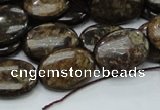 CBZ56 15.5 inches 13*18mm oval bronzite gemstone beads wholesale